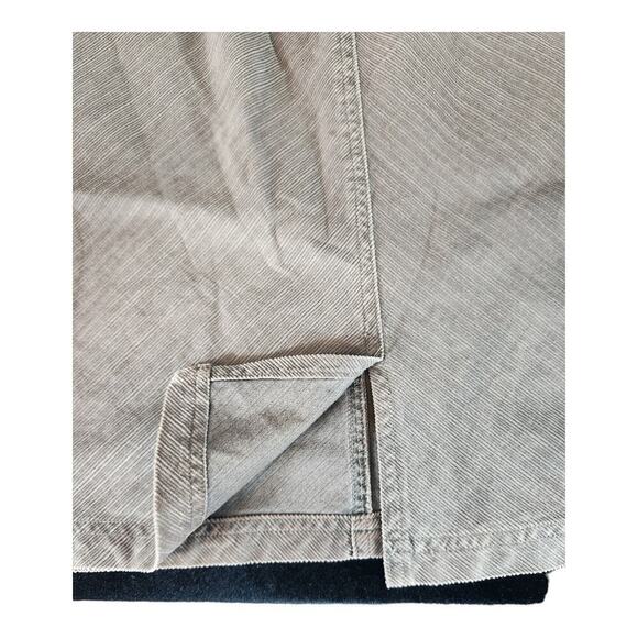 LL Bean 8p corduroy midi skirt 2 pockets with slip back button zip Y2K brown - Picture 4 of 10